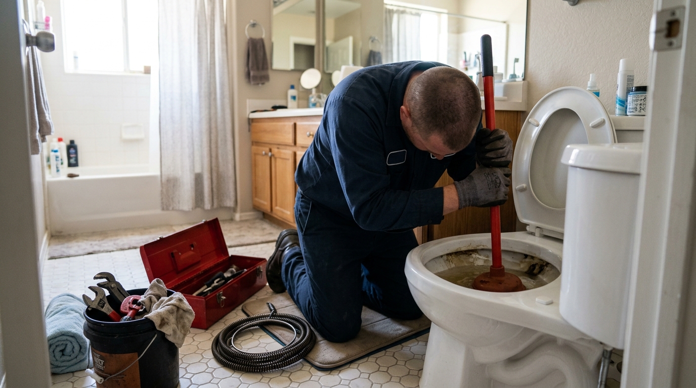 Need a Plumber for a Clogged Toilet? Call (480) 353-8080 Now
